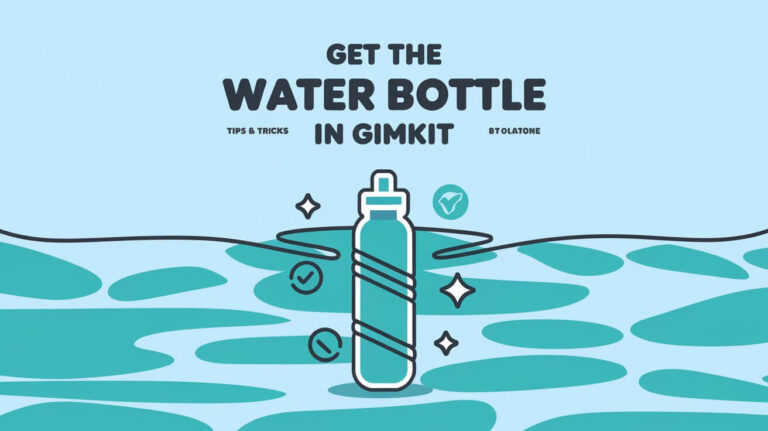 How To Get Water Bottle Is Gimkit