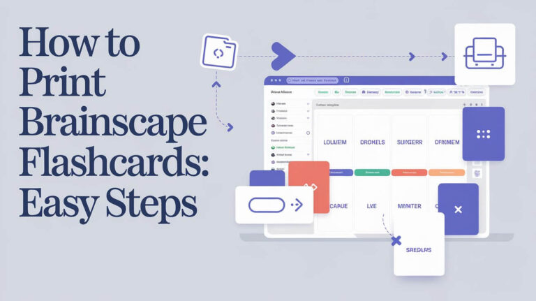 How To Print Brainscape Flashcards