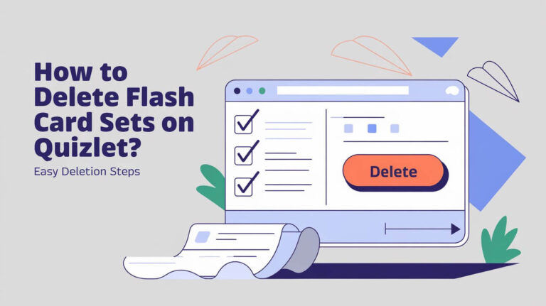 How to Delete Flash Card Sets on Quizlet